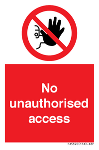 No unauthorised access